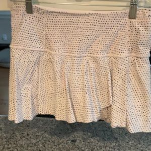 Light pink with black spots tennis skirt